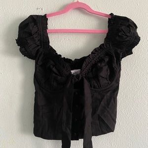 Black crop top (never used)